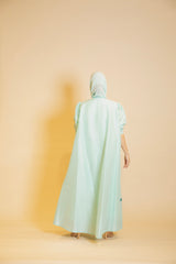 AQUA MIST RAW SILK ABAYA