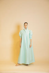 AQUA MIST RAW SILK ABAYA