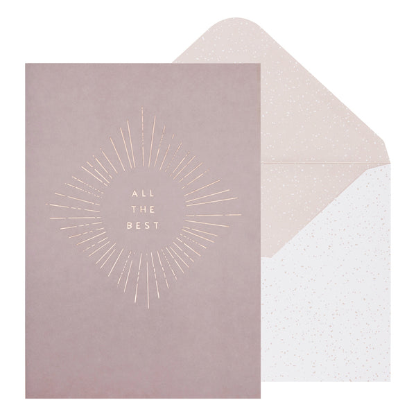 B5 Greeting Card All The Best Mist Grey: Greeting Cards - Boutique Muscat 