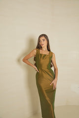 Catalina Silk Dress - Boutique Muscat