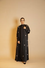 Royal Palm Black Abaya