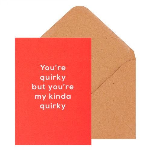 A6 Greeting Card Quirky Fiery Red: Greeting Cards - Boutique Muscat 