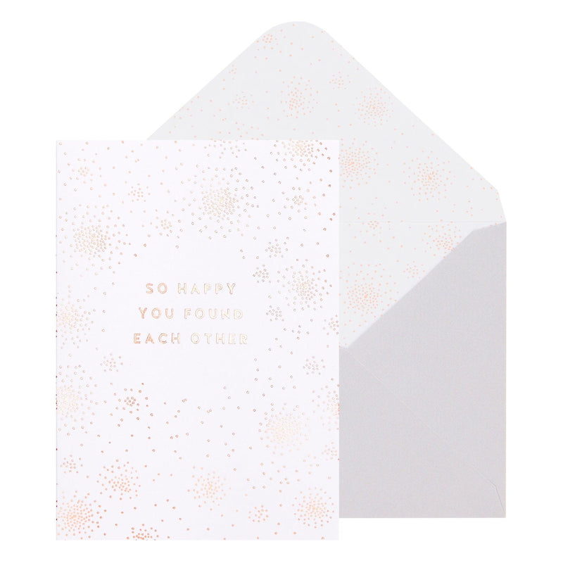 A6 Greeting Card Found Each Other White: Greeting Cards - Boutique Muscat 