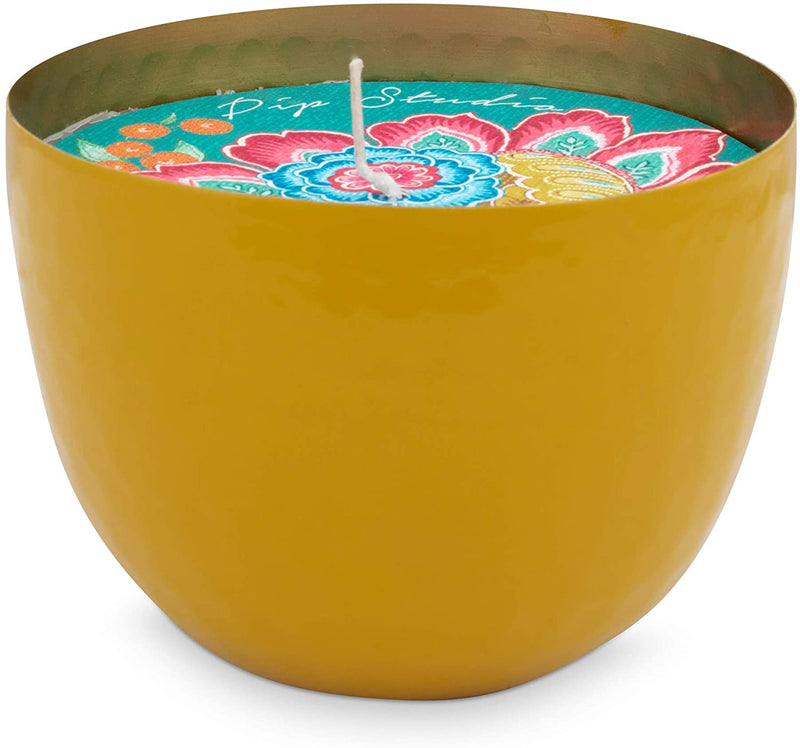 CUP WITH CANDLE YELLOW DIA 11CM - Boutique Muscat 