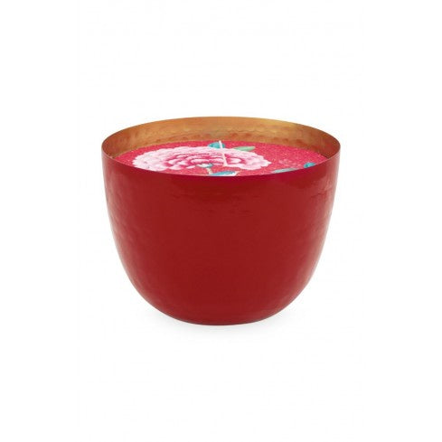 CUP WITH CANDLE RED DIA 13CM - Boutique Muscat 